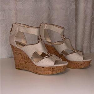 Karl Lagerfeld wedge sandals size 8.5